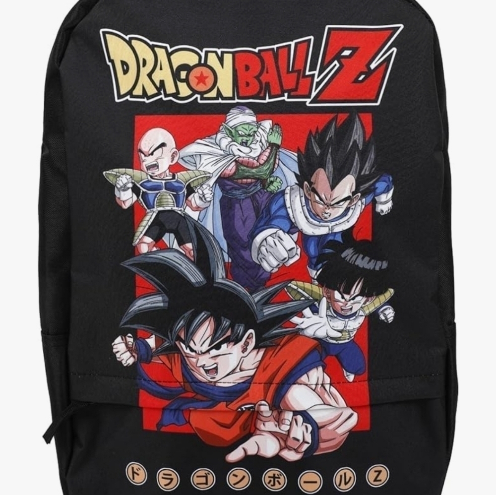 New Dragon Ball Z Character Art Black Backpack  19"